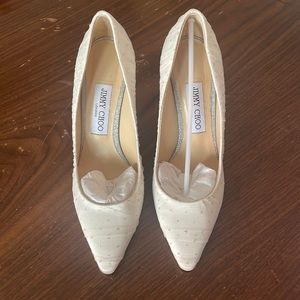 Jimmy Choo white heals